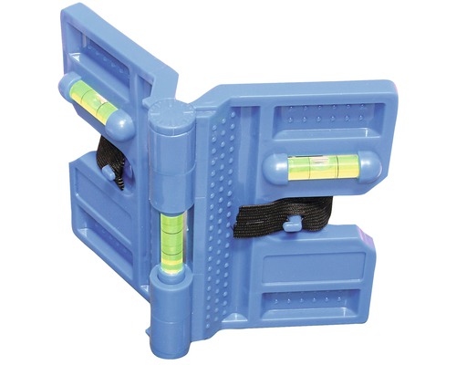 Rohová vodováha s tromi libelami na vyrovnanie rohov