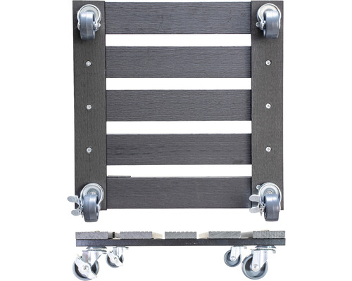 Drevená doska na kolieskach so štyrmi kolieskami