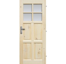 Drevené dvere so sklenenou vložkou