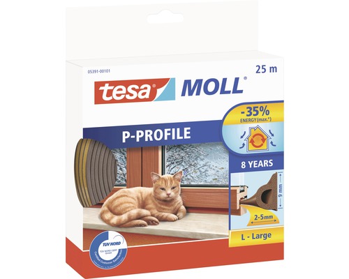 Tesa Moll P-profil tesniace balenie, 25 metrov