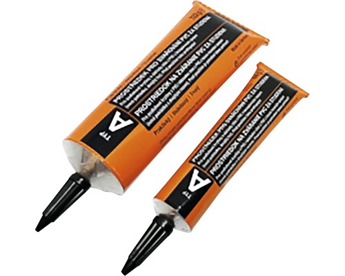 Dve tuby lepidla na PVC pre zváranie za studena