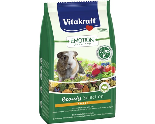 Krmivo pre morčatá Vitakraft Emotion Beauty Selection Adult 600 g Balenie krmiva pre morčatá Vitakraft Emotion Beauty Selection Adult