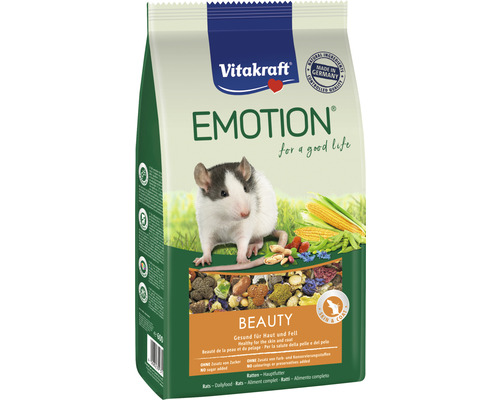 Krmivo pre krysy Vitakraft Emotion Beauty Selection 600 g Vitakraft Emotion Beauty krmivo pre potkany pre zdravú kožu a srsť