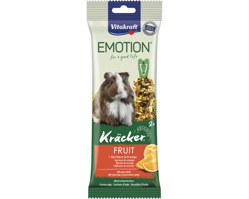 Maškrty pre morčatá Vitakraft Emotion Kräcker s ovocím 2 ks 112 g Vitakraft Emotion Kräcker Fruit pre morčatá, 2 kusy