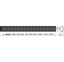 Rošt pre sprchový žľab Alcadrain PURE-1450BLACK