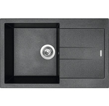 Granitový drez Sinks Amanda 780 Metalblack