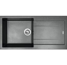 Granitový drez Sinks Amanda 990 Metalblack