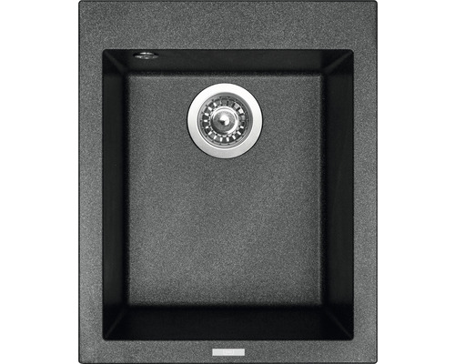 Granitový drez Sinks Cube 410 Metalblack