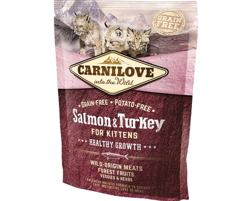 Granule pre mačky Carnilove Cat Salmon&Turkey for Kittens 400 g