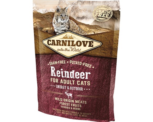 Granule pre mačky Carnilove Cat Reindeer Energy 400 g