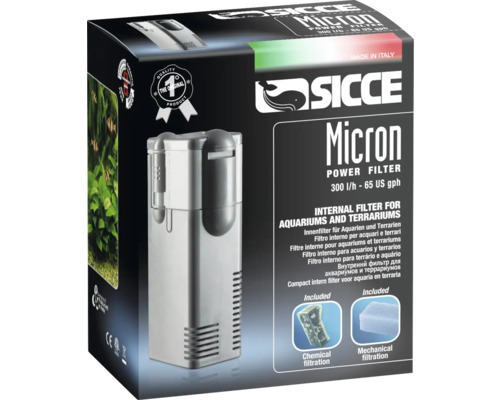Sicce Micron Vnútorný filter pre akvária a terária v produktovom balení