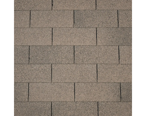Asfaltový šindeľ PRECIT obdĺžnik hnedý balenie 2 m² Detail obdĺžnikových strešných šindľov
