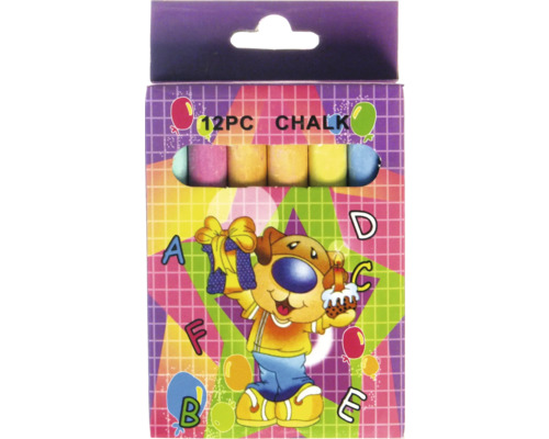 Balenie dvanástich kusov kriedy na tabuľu