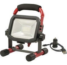 LED stavebný reflektor s akumulátorom a USB nabíjacím káblom
