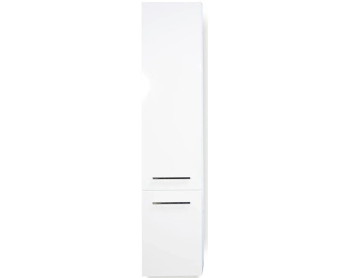 Kúpeľňová skrinka vysoká Sanox Straight biela vysoko lesklá 35 x 160 x 35 cm