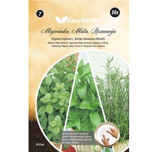 EasyGarden Majoránka, Mäta, Rozmarín výsevný disk
