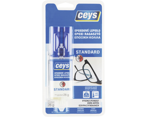 Dvojzložkové epoxidové lepidlo Epoxi CEYS rýchlo tvrdnúce 24 ml Ceys Epoxidové lepidlo Standard 28 gramov