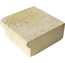 Travertínový bazénový lem