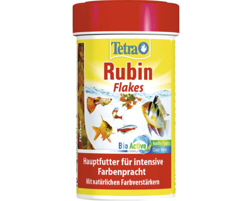 Vločkové krmivo pre ryby TetraRubin 100ml Krabička vločiek krmiva pre ryby Tetra Rubin Flakes