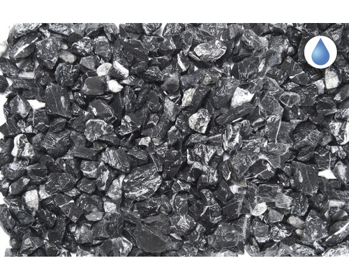 Čierna ozdobná drť do záhrady