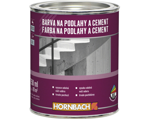 Farba na podlahy a cement HORNBACH 0,75 l RAL 7001 strieborno-sivá-0