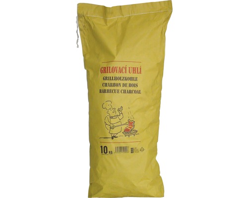 Drevené uhlie 10 kg vrece Vrece grilovacieho dreveného uhlia s obsahom 10 kg