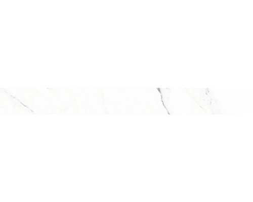 Soklová dlaždica Verona biela 8 x 45 cm