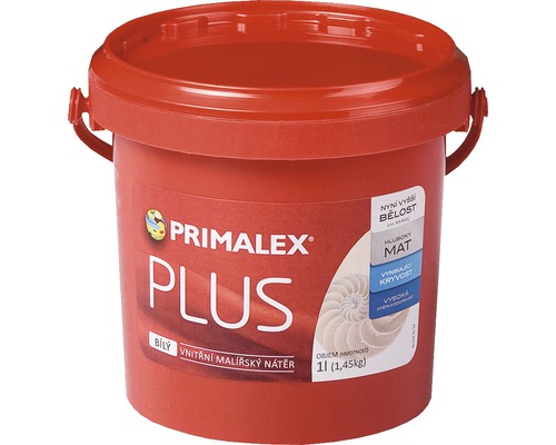 Farba na stenu Primalex Plus biela 1,5 kg-0