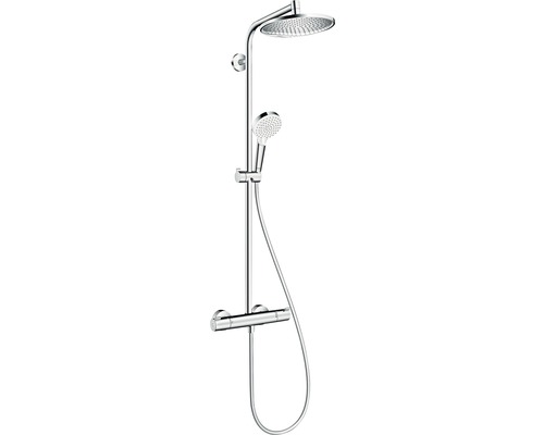 Sprchový systém s termostatickou batériou Hansgrohe Crometta S 240 1jet Showerpipe 27267000