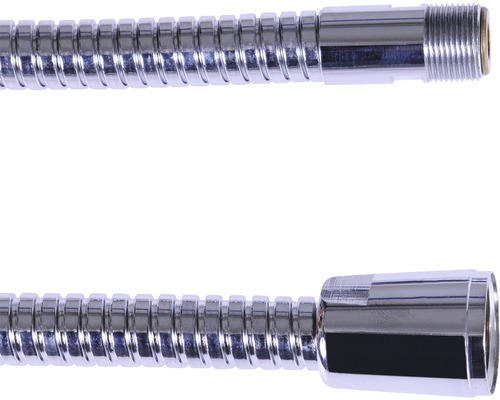 Hadica pre drezovú batériu so sprchou, 1/2"xM15x1", kov, dvojzámková, chróm, 150 cm Sprchová hadica z kovu s prípojkami