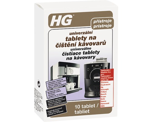 Čistiace tablety HG na kávovary 10 ks
