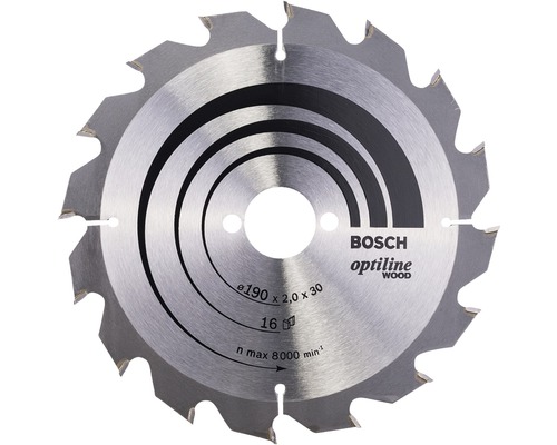 Pílový kotúč Bosch OPTILINE 190x30 mm 16 Z-0