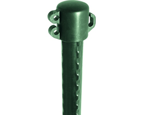 Stĺpik na plot Pilecký pre dekoračné pletivá 120 cm Ø 20 mm zelený