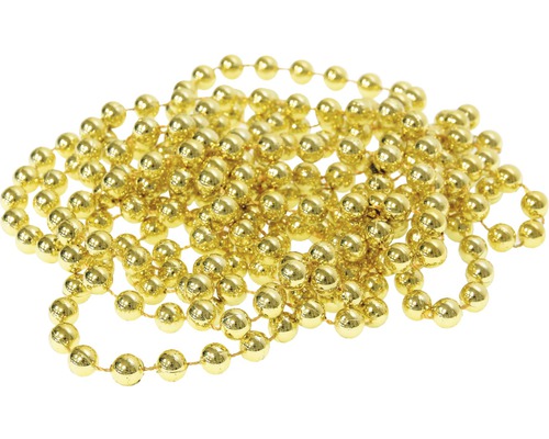 Perlová reťaz plastová zlatá Ø8 mm Dekoratívna perlová reťaz