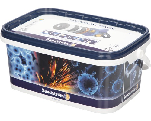 Sundström Premium Pack s produktmi ochrany dýchacích ciest v plastovom obale