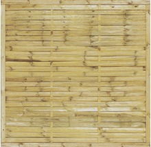 Drevený plot Solid lamelový 180x180 cm prírodný impregnovaný-thumb-0