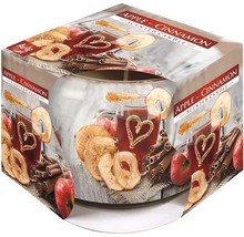 Vonná sviečka jablko-škorica v skle