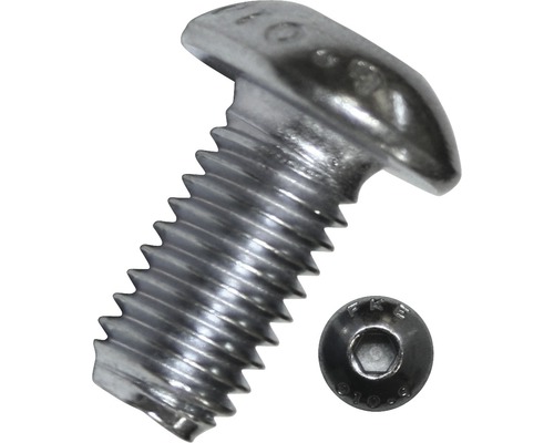 Skrutka so šošovkovou hlavou a vnútorným šesťhranom