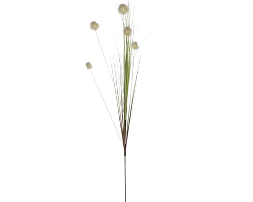 Umelá rastlina tráva Pom Pom 84 cm biela-0