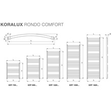 Kúpeľňový radiátor Korado Koralux Rondo Comfort 1820x750 mm 1642 W-thumb-1