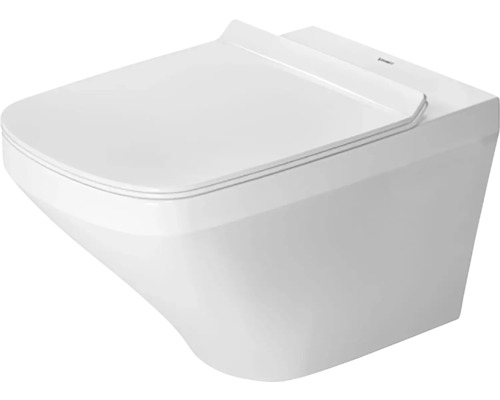 Závesné WC set DURAVIT DuraStyle otvorený splachovací kruh biela vr. WC dosky 45510900 Závesné hlboké splachovacie WC s vekom