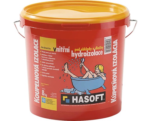 Hydroizoláciea HASOFT Kúpeľňová izolácia vnútorná pod obklady a dlažby 8 kg