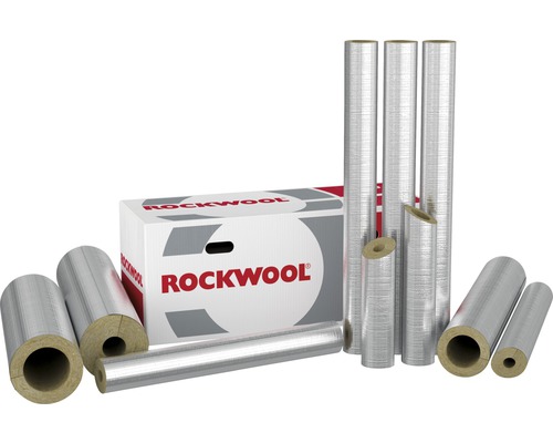 Izolácia potrubia z kamennej vlny s hliníkovým plášťom a kartón ROCKWOOL