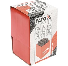 Sada číslic Yato s číslami 0 až 9