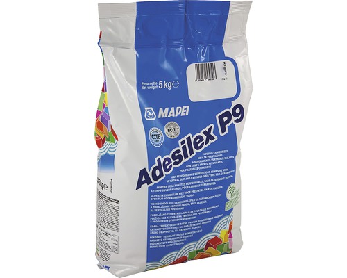 Lepidlo na obklady a dlažbu MAPEI Adesilex P9 C2TE 5 kg biele Lepidlo na obklady Mapei Adesilex P9 v 5kg balení