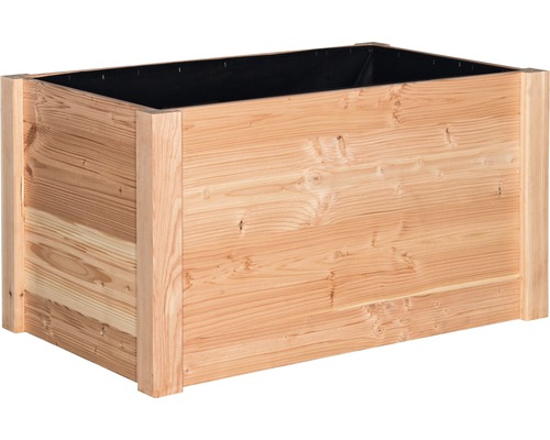 Drevený kvetináč do záhrady