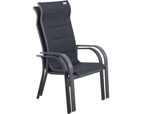 Stohovateľné záhradné stoličky s opierkami na ruky