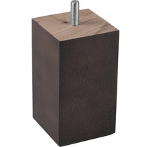 Drevená nábytková noha so závitovou skrutkou