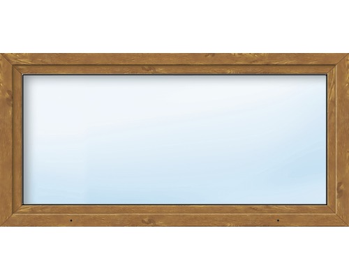 Plastové okno jednokrídlové ARON Basic biele/zlatý dub 1050 x 800 mm DIN ľavé