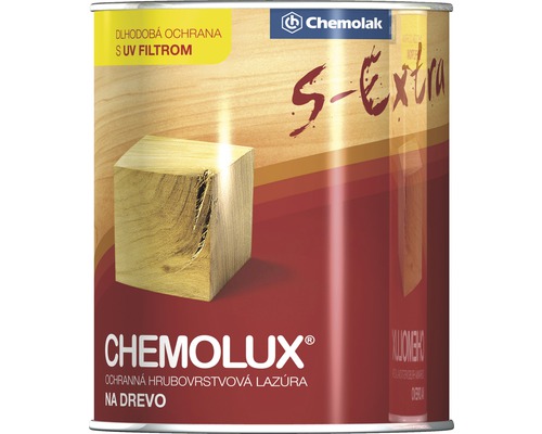 Hrubovrstvá syntetická lazúra Chemolux S Extra orech 750 ml